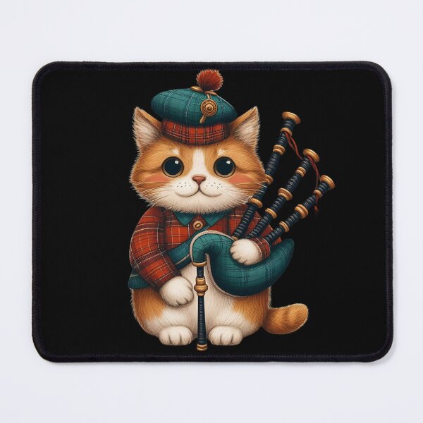 Item preview, Scottish Cat with Bagpipes designed and sold by Azrora.