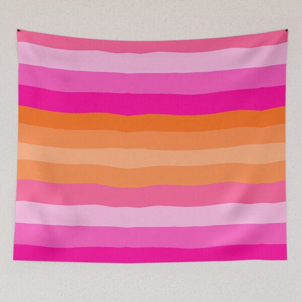 Item preview, Pink and Orange Wavy Stripes designed and sold by OneThreeSix.
