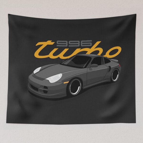 Artikelvorschau, 2004 Schwarzer Porsche 996 911 Turbo Abbildung entworfen und verkauft von blackdogshop.