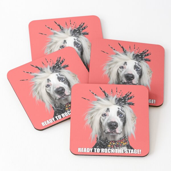 Item preview, Dalmatian Rocker T-Shirt - 'Ready to Rock the Stage!', wallart , sticker designed and sold by ZloppyDesign.