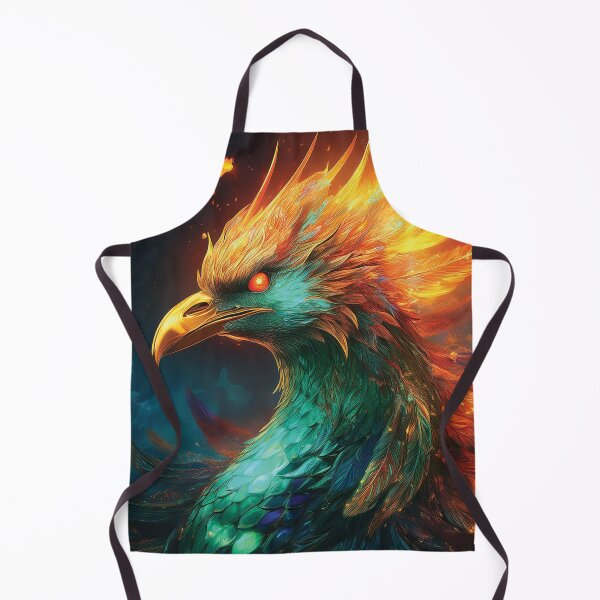 Item preview, Mystical Phoenix Illustration - A Blaze of Rebirth designed and sold by MDKey DESIGN.