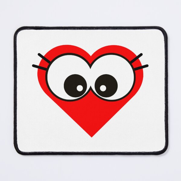 Item preview,  Joyful Red Cartoon Heart with Adorable Big Eyes designed and sold by larissa-myrie.