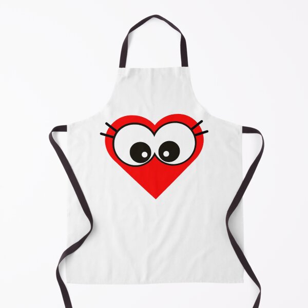 Item preview, Joyful Red Cartoon Heart with Adorable Big Eyes designed and sold by larissa-myrie.