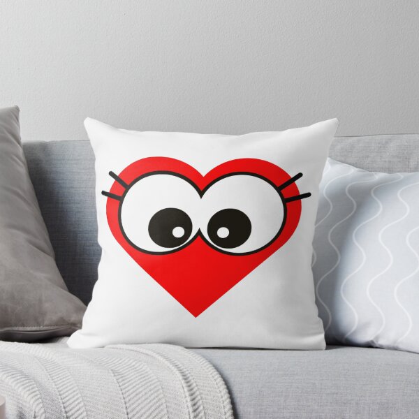 Item preview,  Joyful Red Cartoon Heart with Adorable Big Eyes designed and sold by larissa-myrie.