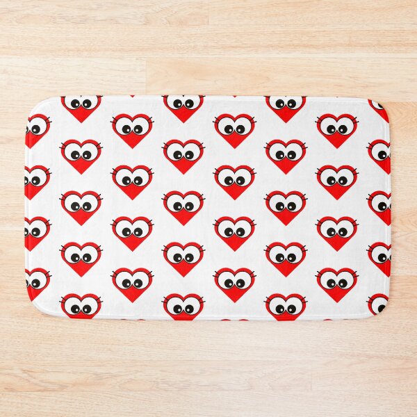 Item preview, Joyful Red Cartoon Heart with Adorable Big Eyes designed and sold by larissa-myrie.