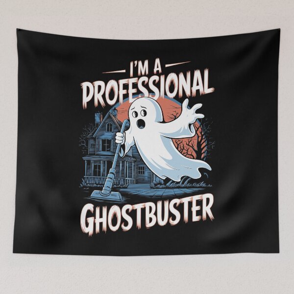 Item preview, I’m A Professional Ghostbuster Funny Ghost Design designed and sold by Quirky Shirts.