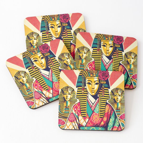 Item preview, Pharaoh Geisha Pop Art designed and sold by SakuraJapanArt.