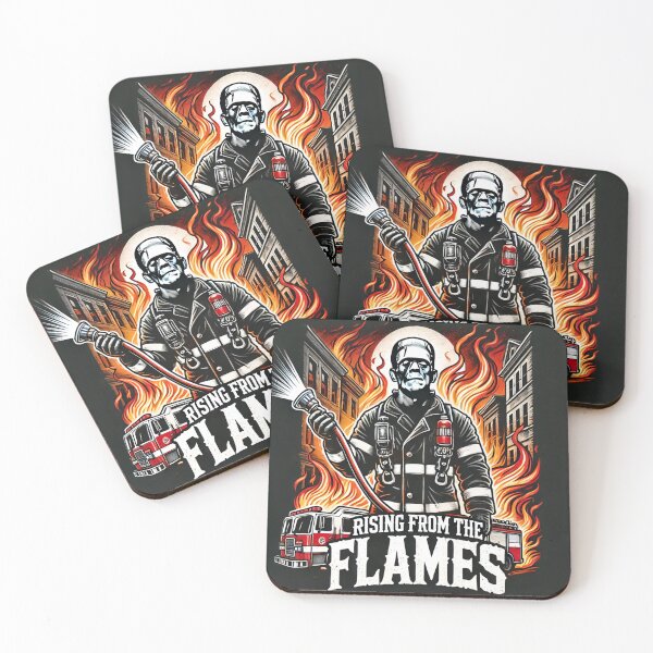 Item preview, Rising from the Flames Frankenstein Firefighter Hero designed and sold by Pattamo1.