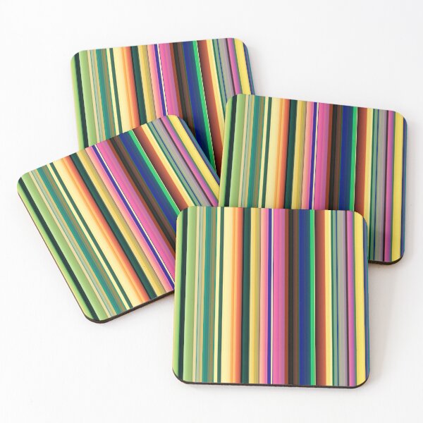 Item preview, Vertical Stripes in Yellow, Brown, Pink and Green designed and sold by KaSaPo.