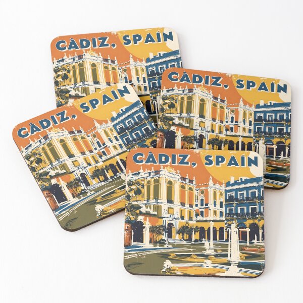 Item preview, Cadiz Spain Vintage Travel Tourism designed and sold by TravelersGems.