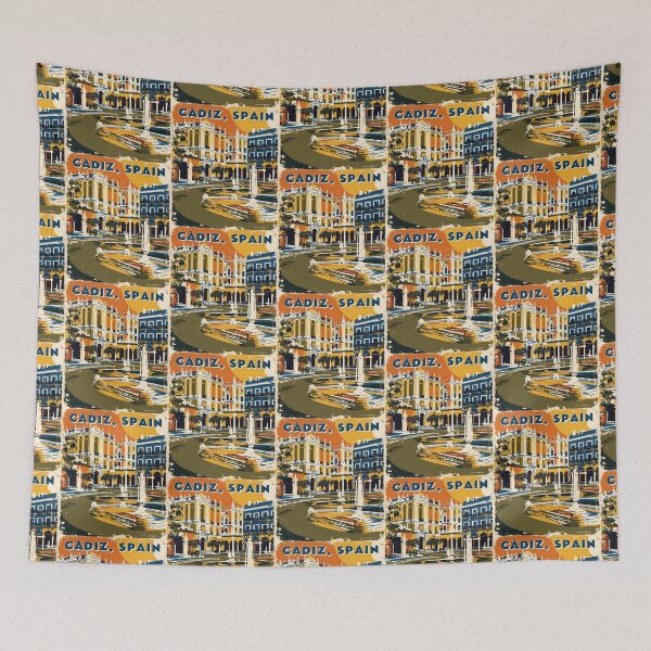 Item preview, Cadiz Spain Vintage Travel Tourism designed and sold by TravelersGems.