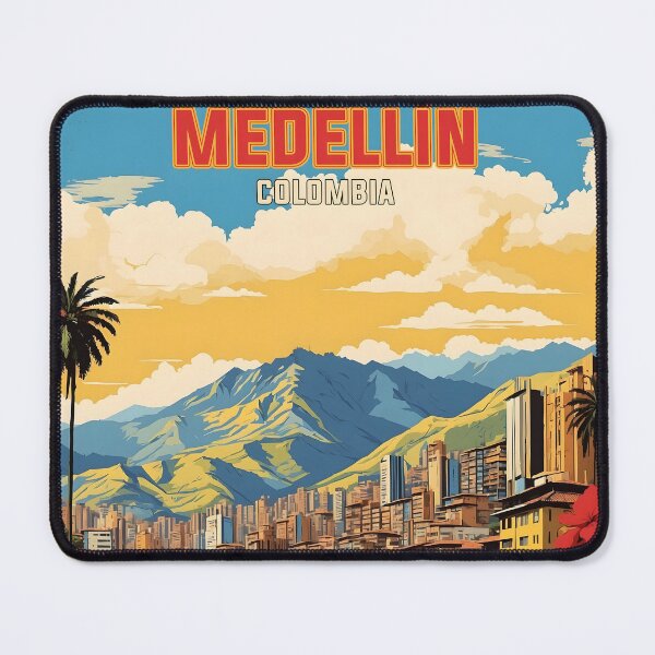 Item preview, Medellin Colombia Retro Vintage Poster Tourism  designed and sold by TravelersGems.
