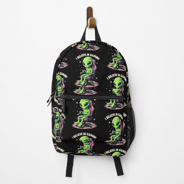 Item preview, Alien Gamer Chair I Believe in Gaming Space Enthusiast designed and sold by Hananiah Merch.