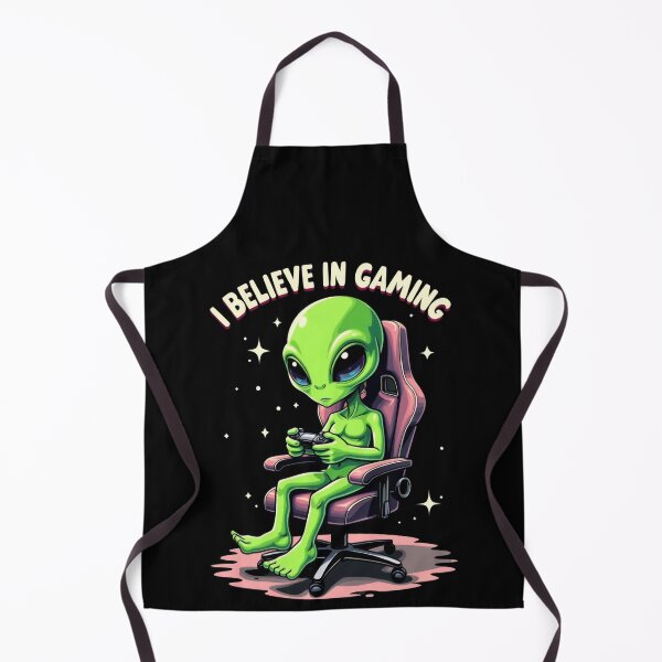 Item preview, Alien Gamer Chair I Believe in Gaming Space Enthusiast designed and sold by Hananiah Merch.