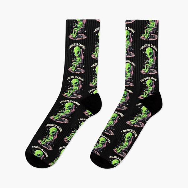 Item preview, Alien Gamer Chair I Believe in Gaming Space Enthusiast designed and sold by Hananiah Merch.