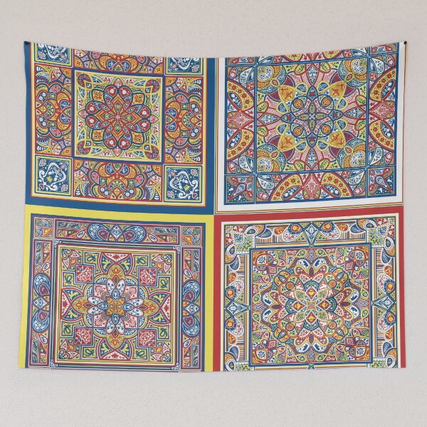 Item preview, Hand Draw Cute Elements Portuguese Tile designed and sold by AliceDreamland.