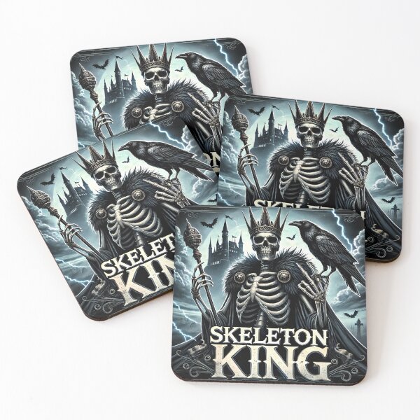 Item preview, Skeleton King with Raven in Gothic Castle designed and sold by Pattamo1.