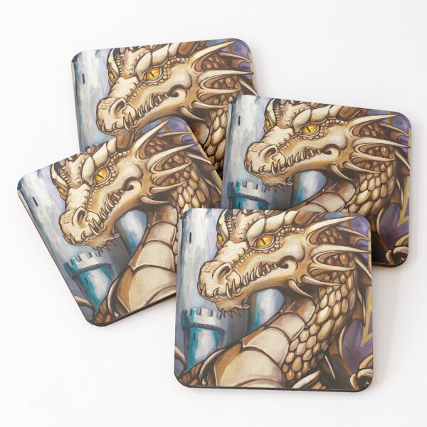 Item preview, Fantasy Medieval Dragon and Castle designed and sold by AndyKArt.