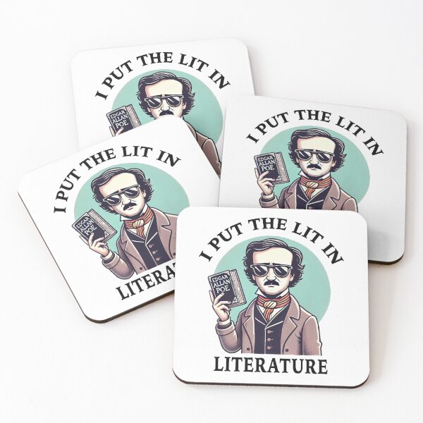 Item preview, I Put The Lit In Literature Funny Edgar Allan Poe designed and sold by Shirt-Face.
