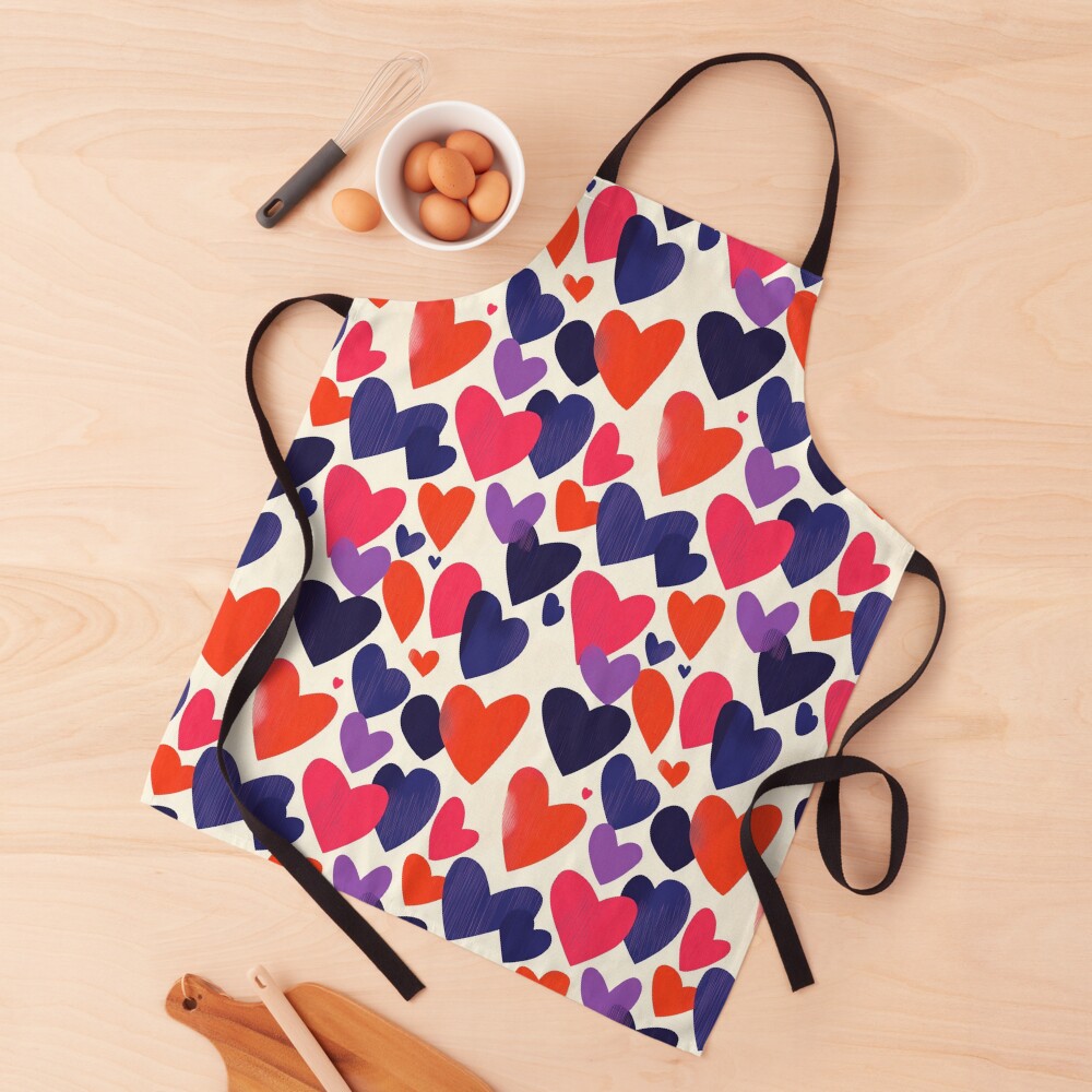 Rugged Hearts in Pink, Purple, and Orange