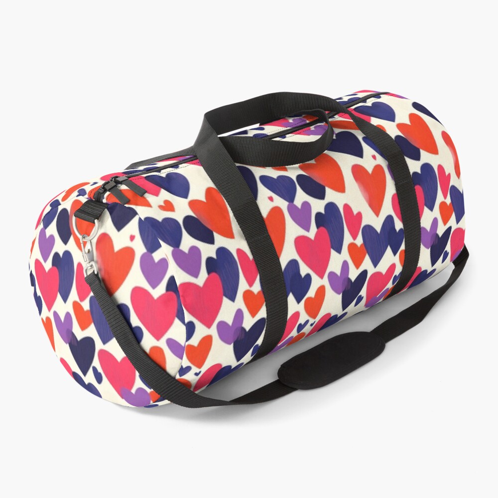 Rugged Hearts in Pink, Purple, and Orange