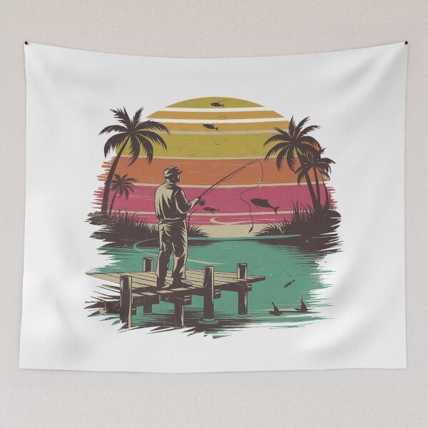 Item preview, Sunset Angler designed and sold by DabrowskiDesign.