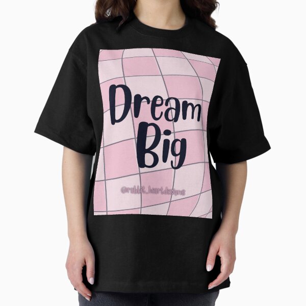 Item preview, Dream Big Pink Checkered designed and sold by RabbitHeartArt.