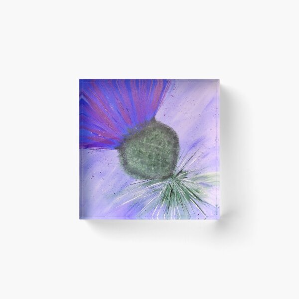 Item preview, Purple abstract thistle design designed and sold by Amazingraceart.