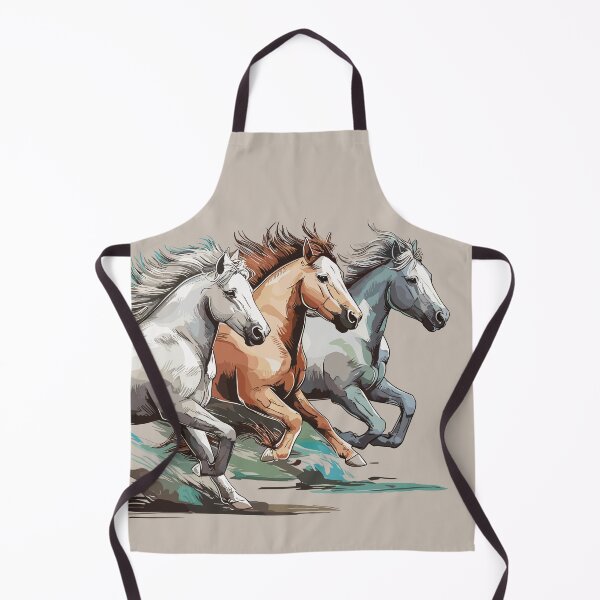 Item preview, "Wild Alaskan Horses" Watercolor – A Stunning Display of Nature's Freedom designed and sold by paulo silveira.
