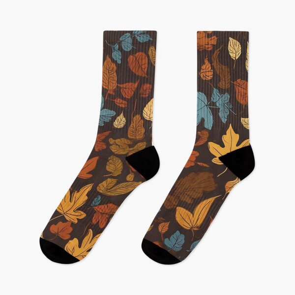 Item preview, Vintage Autumn Leaves - dark background designed and sold by juliewab.