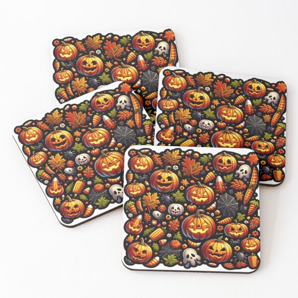 Item preview, Spooky Pumpkin Halloween Pattern designed and sold by JavisSRDesign.