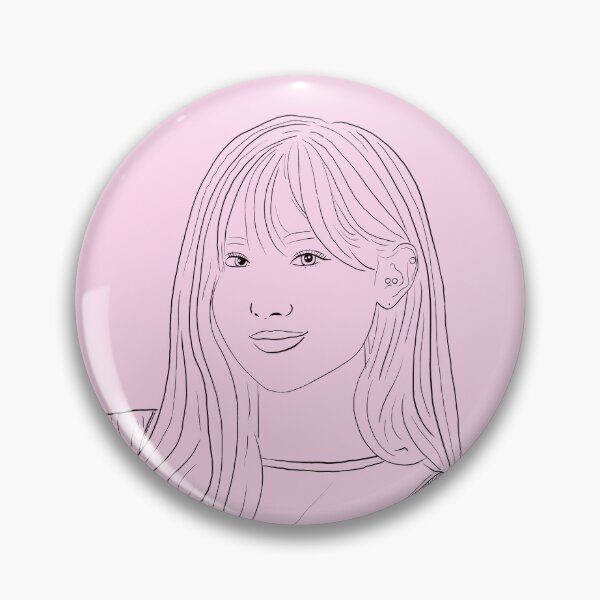 Item preview, Aisha / Heo yoorim (Everglow) K-pop artist outline art designed and sold by Eclectic-aww.
