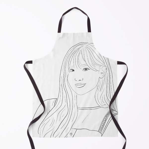Item preview, Aisha / Heo yoorim (Everglow) K-pop artist outline art designed and sold by Eclectic-aww.