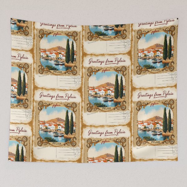 Item preview, Greetings from Pylaia Central Macedonia Greece Postcard Vintage Retro Travel Vintage designed and sold by TravelPostcardGems.