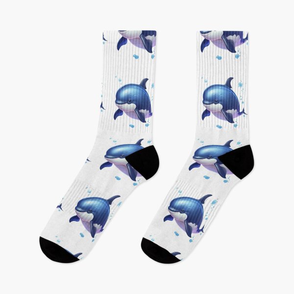 Item preview, Cartoon Style Baby Whale With a Big Smile on Its Face at Transparent Background  designed and sold by MiraCleAI.