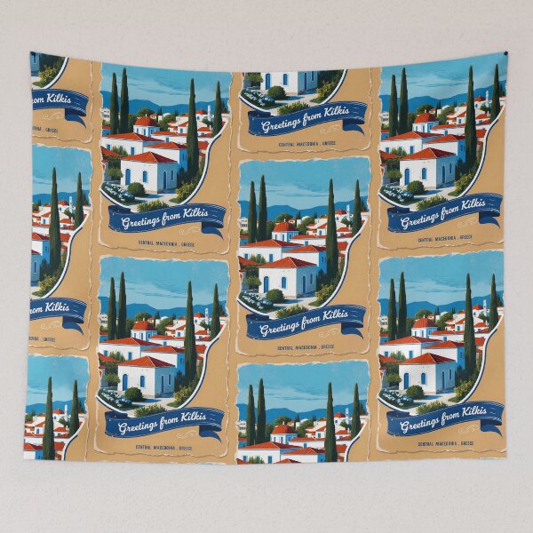 Item preview, Kilkis Central Macedonia Greece Postcard Vintage Retro Travel Vintage designed and sold by TravelPostcardGems.