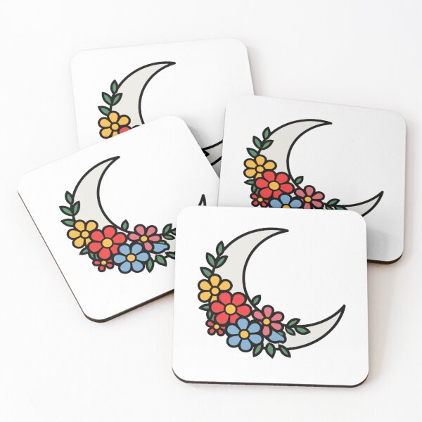 Item preview, Flowery Crescent Moon designed and sold by Robs Designs.