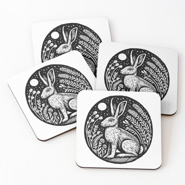 Item preview, Linoprint Hare designed and sold by atkindesign.