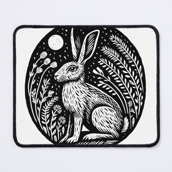Item preview, Linoprint Hare designed and sold by atkindesign.