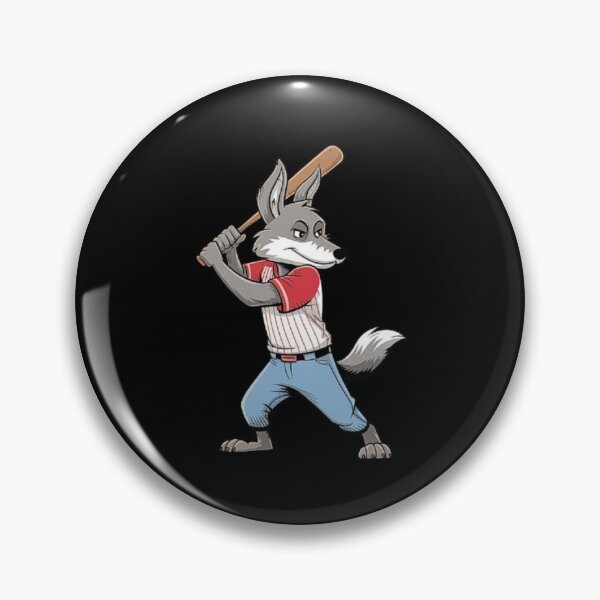 Item preview, Baseball Wolf Mascot Cartoon Illustration – Sporty and Fierce designed and sold by love3617.
