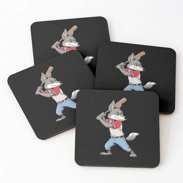 Item preview, Baseball Wolf Mascot Cartoon Illustration – Sporty and Fierce designed and sold by love3617.