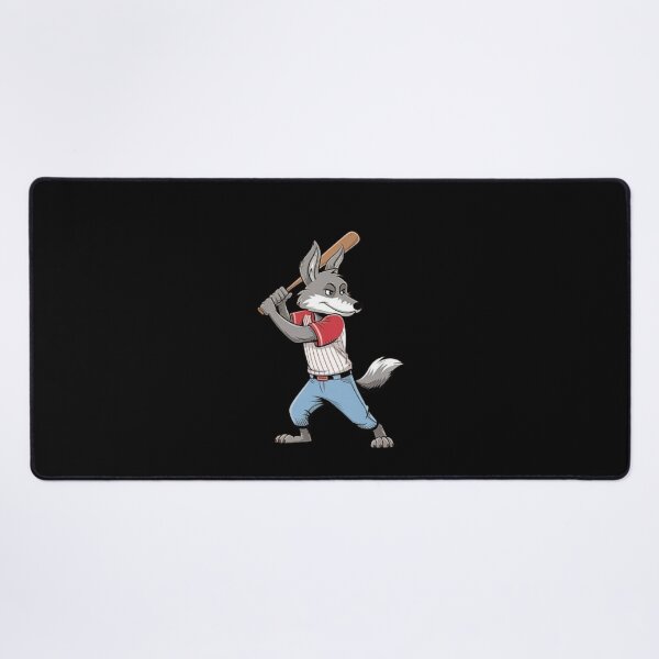 Item preview, Baseball Wolf Mascot Cartoon Illustration – Sporty and Fierce designed and sold by love3617.