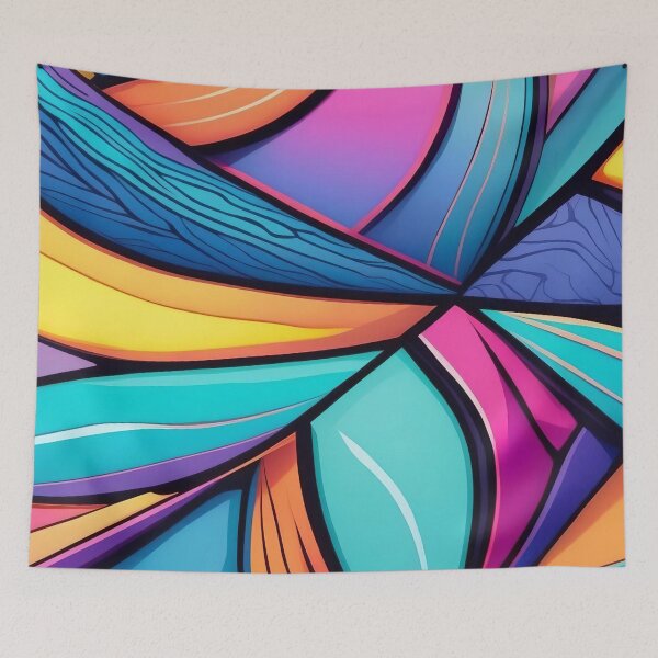Item preview, Fusión vibrante de colores y formas designed and sold by ArtComixHaven.