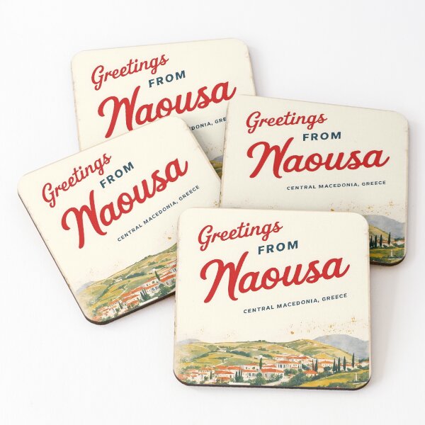 Item preview, Naousa Central Macedonia Greece Postcard Vintage Retro Travel Vintage designed and sold by TravelPostcardGems.