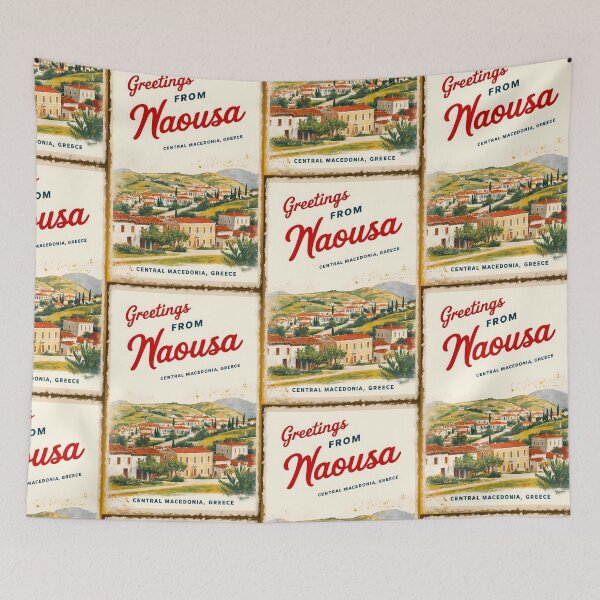 Item preview, Naousa Central Macedonia Greece Postcard Vintage Retro Travel Vintage designed and sold by TravelPostcardGems.