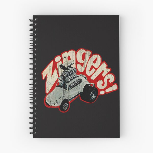 Item preview, Vintage 1971 Zingers wild hot rod kits - aged, worn, distressed print. designed and sold by retropetrol.