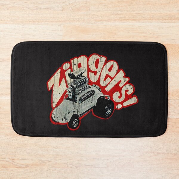 Item preview, Vintage 1971 Zingers wild hot rod kits - aged, worn, distressed print. designed and sold by retropetrol.