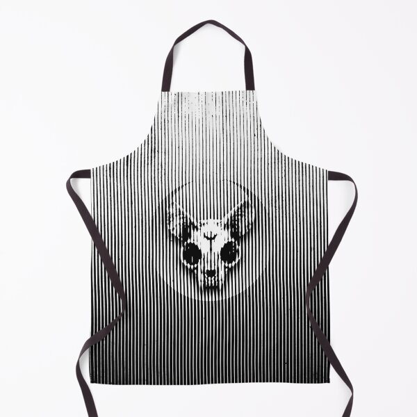 Item preview, Lined Skull Cat Minimalist designed and sold by Neko Mort.