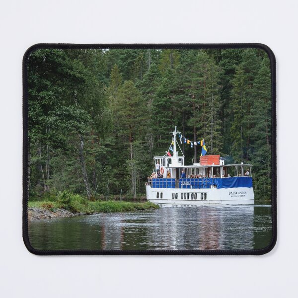 Item preview, Small old white Canalboat in Dalslands canal designed and sold by connyM-Sweden.