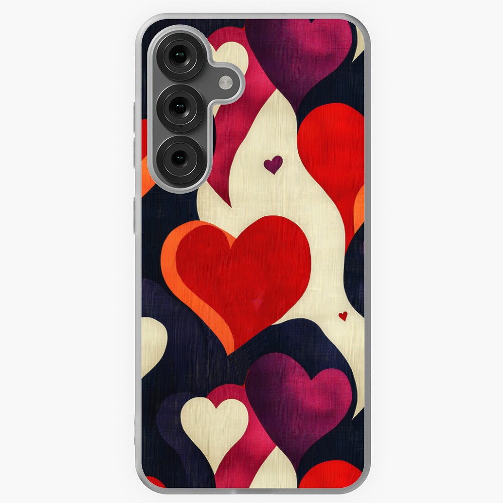 Retro Vintage Hearts Background